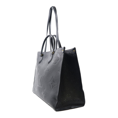 LOUIS VUITTON LV GHW On The Go 2 Way Bag M44925 Monogram Empreinte Black