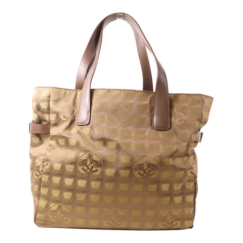 CHANEL CC SHW New Travel Line Shoulder Tote Bag Nylon