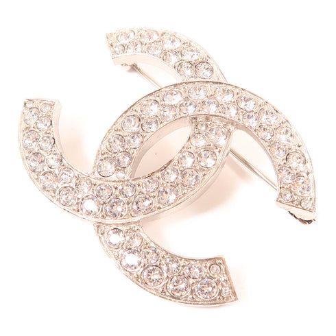 CHANEL CC Brooch Accessory Accessories C20/S Metal Silver