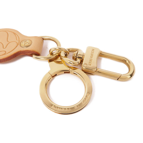 LOUIS VUITTON LV Porte Cres Panda Key Ring M62637 Leather Brown