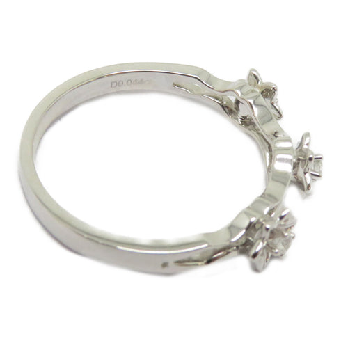 FINE JEWELRY 0.044ct Diamond Ring 18K White Gold US#5.5