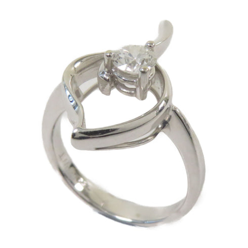 Fine Jewelry 0.34ct Diamond Ring US#5.75 18K White Gold