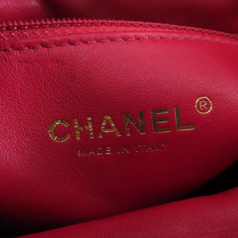 CHANEL Quilted CC GHW 2 Way Shoulder Bag Handbag Leather Beige