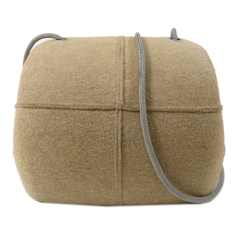 CHANEL CC Hip Bag Coco Mark 5th Shoulder Bag Cotton Jersey Beige