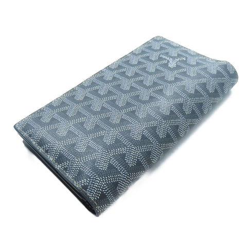 GOYARD Long Wallet Coated Canvas Gray