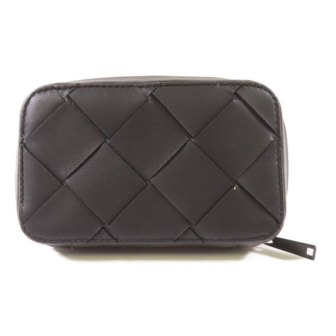 BOTTEGA VENETA BV Handbag Pouch Calfskin Leather Black