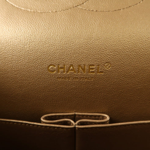 CHANEL CC GHW Maxi Classic Chain Shoulder Bag Lambskin Leather Gold