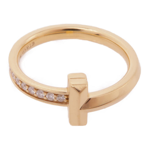 TIFFANY&CO T-One Ring Accessories US#5.5 18K Pink Gold