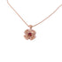 BVLGARI Fiorever Necklace 358428 18K Pink Gold/Diamond/Ruby Red