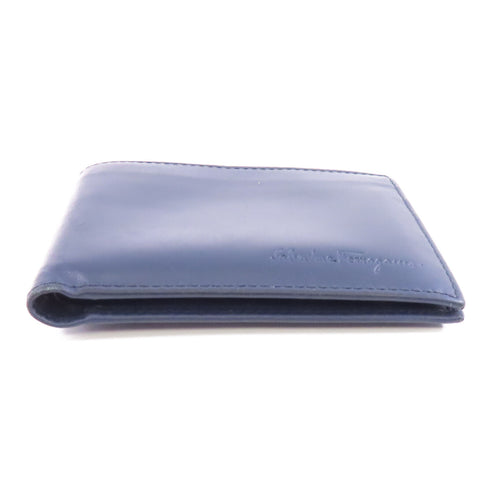 Salvatore Ferragamo Wallet Calfskin Leather Blue