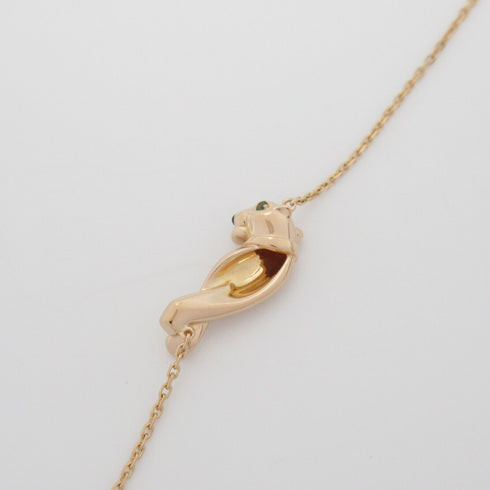 CARTIER Panthere Tsavorite Onyx Bracelet 18K Pink Gold