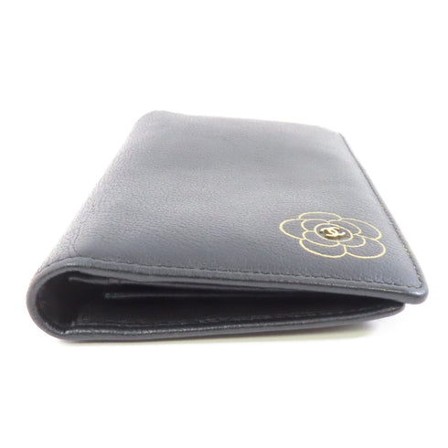 CHANEL CC GHW Long Wallet Leather Black
