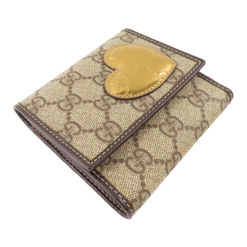 GUCCI GG GHW Wallet 212099 Coated Canvas Brown