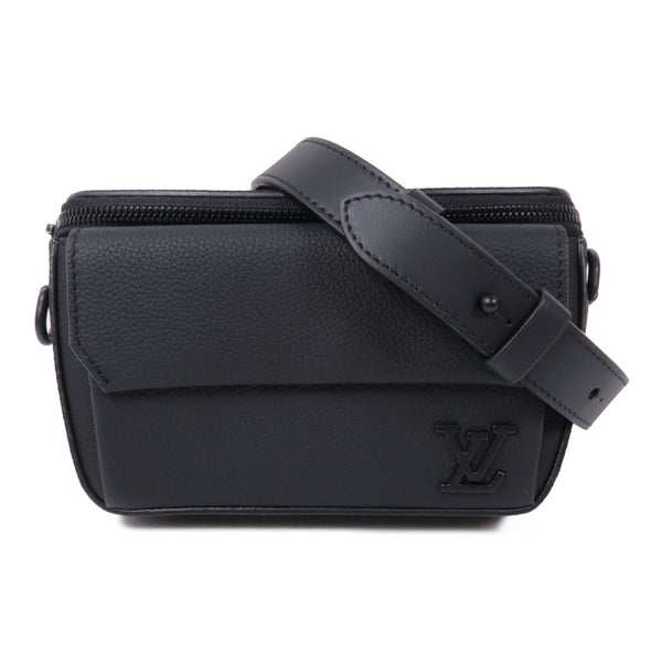 LOUIS VUITTON LV Pilot Wearable Wallet Shoulder Bag M83563 Calfskin Black