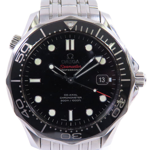 OMEGA Seamaster Diver 300 Automatic Watch 212.30.41.20.01.003 SS Black