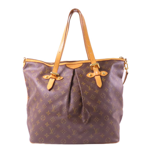 LOUIS VUITTON LV GHW Palermo GM 2 Way Shoulder Bag M40146 Monogram Brown v3