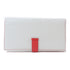 HERMES PHW Bearn Long Wallet Veau Epsom Leather Blanc White Rose Jaipur Red