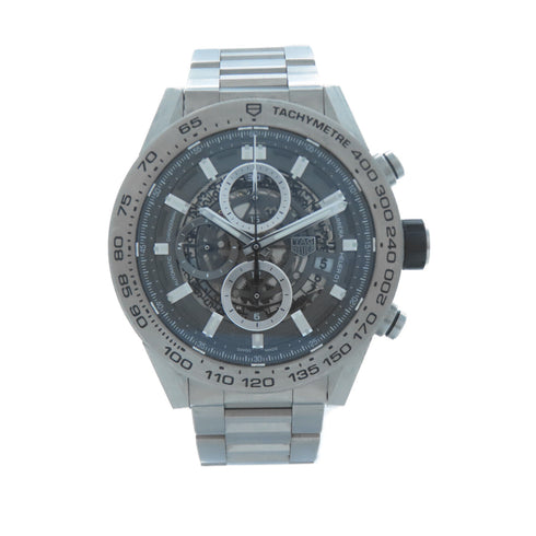 TAG HEUER Carrera Caliber Automatic Watch CAR2A8A.BF0707 Titanium Silver