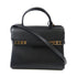 DELVAUX GHW Delvaux Tempete MM 2 Way Bag Calfskin Leather Black