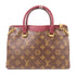 LOUIS VUITTON GHW Pallas BB 2 Way Shoulder Handbag M42961 Monogram Brown/Purple