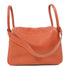 HERMES PHW Lindy 26 2 Way Shoulder Bag Taurillon Clemence Capucine