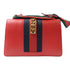 GUCCI GG GHW Sylvie Shoulder Bag 421882 Leather Red