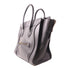 CELINE GHW Mini Luggage Handbag Calfskin Leather Black