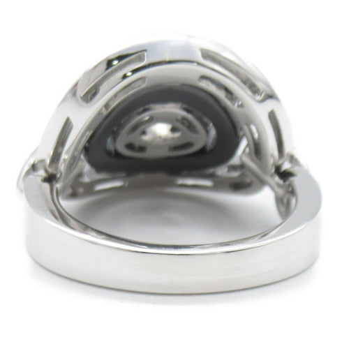 BVLGARI Astrale Ring 18K White Gold Ceramic US#5.75