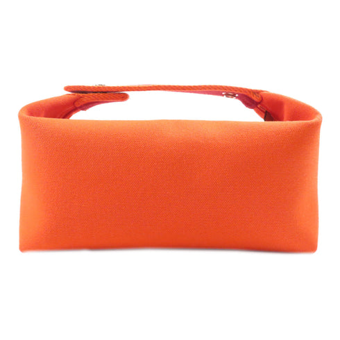 HERMES PHW Bride A Brac Handbag Canvas Orange