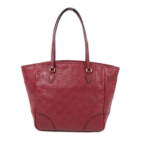 GUCCI GG GHW Shoulder Bag 353119 Calfskin Leather Red