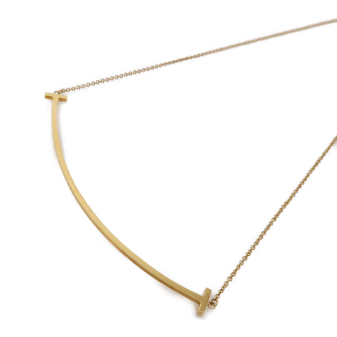 TIFFANY&CO T Smile Necklace 18K Yellow Gold