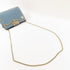 Valentino GHW Chain Shoulder Bag Calfskin Leather Blue