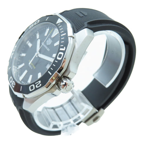 TAG HEUER Aquaracer Quartz Watch WAY101A.FT6141 Stainless Steel Rubber Black