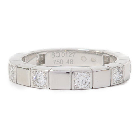 CARTIER Laniere Ring 18K White Gold Cartier#48 US#4.5