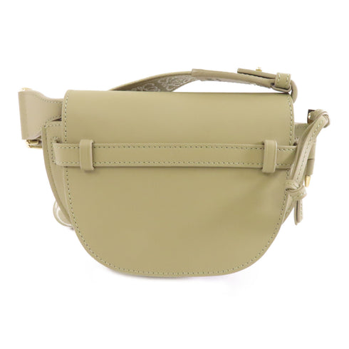 LOEWE GHW Mini Gate Shoulder Bag Clafskin Leather Beige