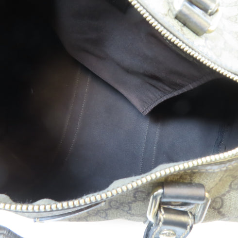 GUCCI GG GHW Boston Bag Hand Bag 193603 Coated Canvas Brown