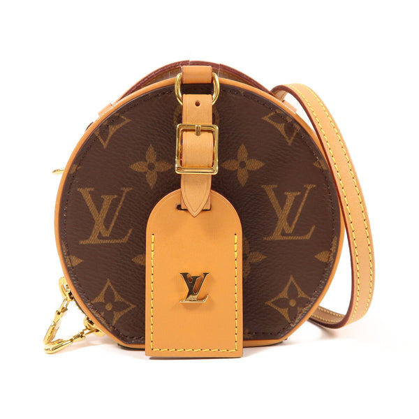 LOUIS VUITTON LV GHW Mini Boite Chapeau 2 Way Shoulder Bag M44699 Monogram Brown v1