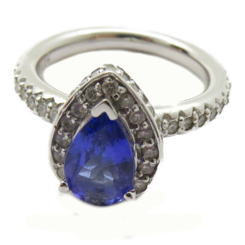 FINE JEWELRY Tanzanite Ring 14K White Gold US#5.5