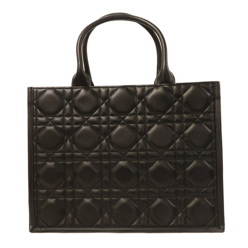 Christian Dior CD GHW Medium Book Tote 2 Way Shoulder Bag Handbag Calfskin Black