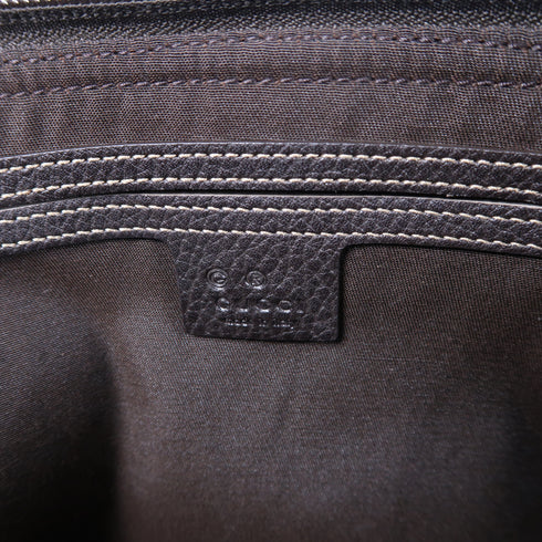 GUCCI GG GHW Shoulder Tote Bag 268640 Coated Canvas Brown