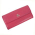 CHANEL CC SHW Long Wallet Calfskin Leather Pink