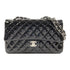 CHANEL Quilted CC SHW CF 25cm Classic Flap Shoulder Bag A01112 Patent Leather