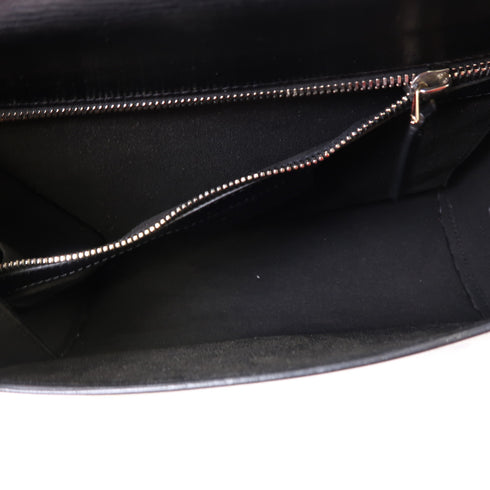 GIVENCHY GHW Pandora Box Shoulder Bag Calfskin Leather Black