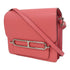 HERMES PHW Roulis Mini Shoulder Bag Evercolor Leather Rose Azalee/Rouge H