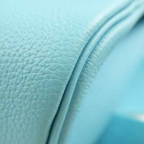 HERMES PHW Hac A Dos PM Rucksack Bag Togo Leather Noir Bleu Du Nord