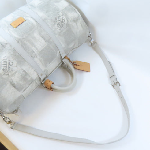 LOUIS VUITTON LV Keepall 50 Bandouliere Travel Boston Bag N50069 Coated Canvas