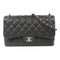 CHANEL Quilted CC SHW Classic Jumbo Chain Shoulder Bag A58600 Black
