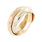 CARTIER Trinity Ring Cartier#49 US#4.5 18K Yellow Gold Rose Gold White Gold