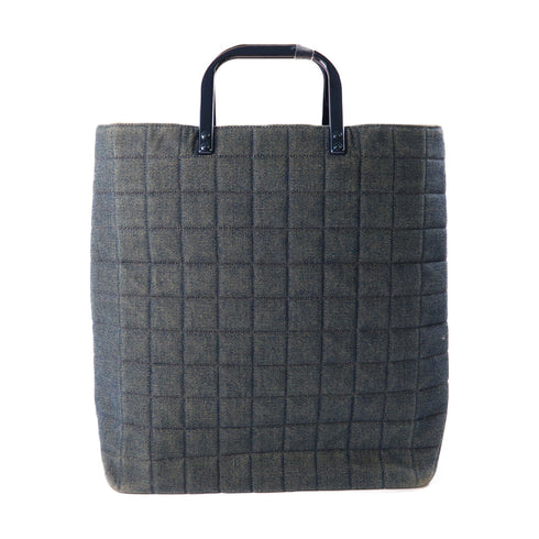 CHANEL CC Tote Bag Denim Blue