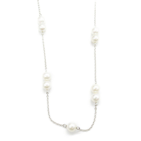 TASAKI Pearl Necklace 18K White Gold